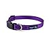 Wagtime Club Reflective Dog Collar with Buckle Quick Release Adjustable Nylon Collar for Small Medium Large Dogs (Medium, Vibrant Purple)