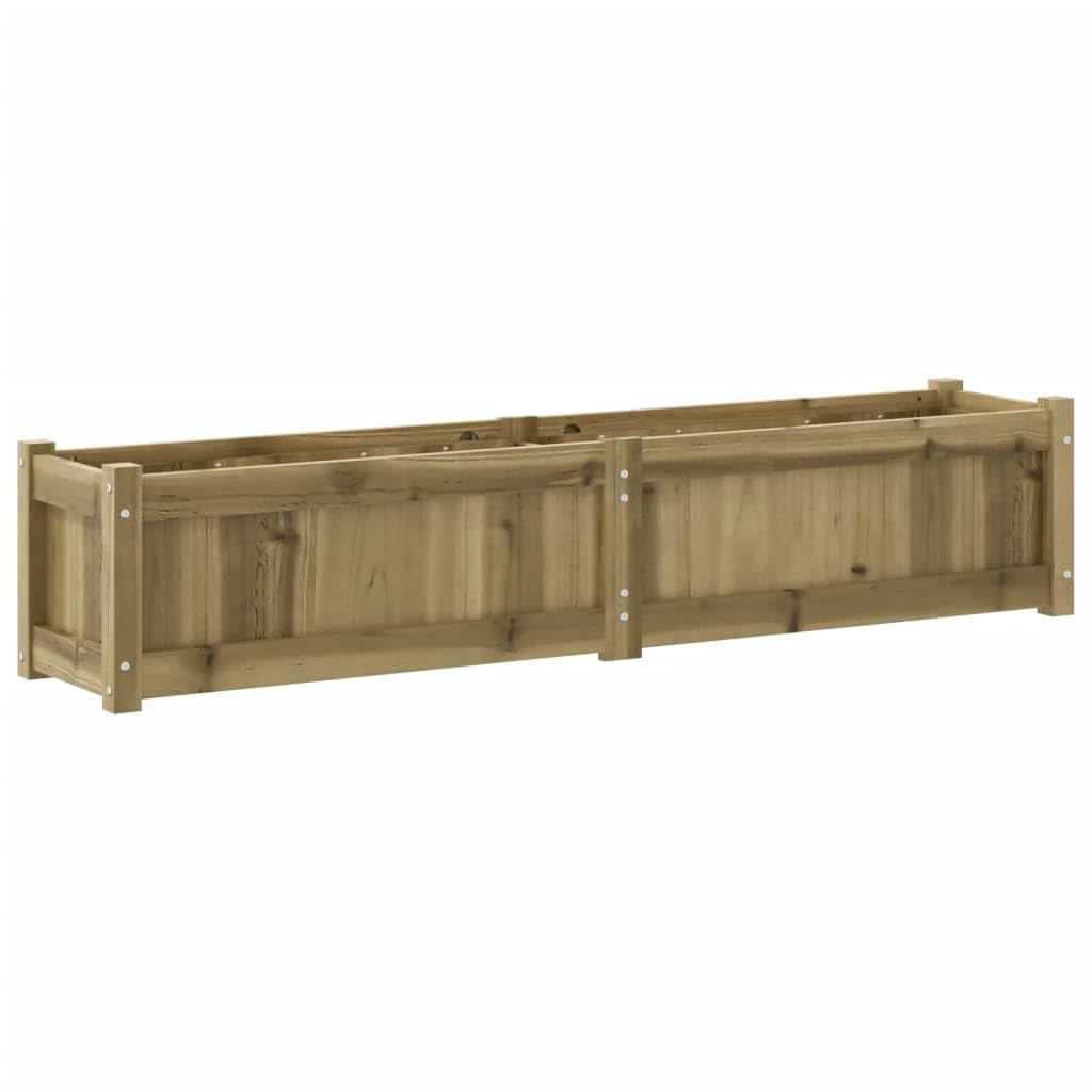 Vaso per piante in legno di pino impregnato in autoclave, 150 x 31 x 31 cm, resistente alle intemperie, con serbatoio d'acqua, fioriera per erbe aromatiche per balcone, terrazza, giardino e