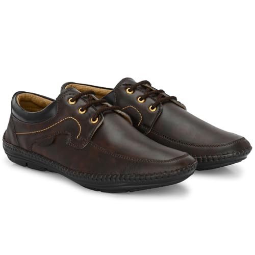 Image of Rising Wolf Men's Formal Shoes - Elegant & Easy-Wear Design with Cushioned Insole, Polished Finish, and Durable Sole | Ideal for Office, Business Meetings, Weddings & Daily Formal Wear