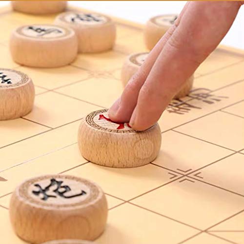 Tyoo Xiangqi Chinese Chess Set Game Board With Folding Board, Classic Educational Strategy Board Games For 2 Players (Size : 3.8Cm/1.5") #TOP5