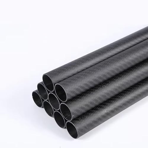 1/ 2Pcs 3K Pure Carbon Fiber Tube Length 0.5M Twill Matte Composite Hardness DIY Japan Material Pipe for RC Airplane Drone Parts (2PCS 6x4x500mm)