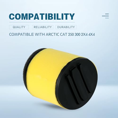 Image of Air Filter Oil Filter Spark Plug Kit Compatible with Arctic Cat 250 300 2x4 4x4 Replaces for OEM# 0470-421 0470-355