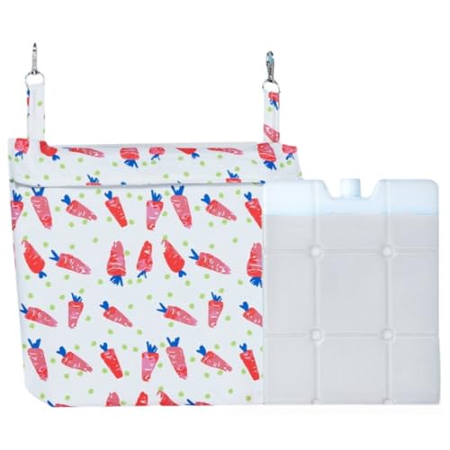 DrivEx 小動物用アイスパック 保冷剤 クーラーボックス用 ミニ保冷剤 長時間保冷冷凍パック クーラーボックス用 ミニ保冷剤 食品保存 再利用可能 ウサギ 釣りなどのためのランチクーラーバッグお弁当・アウトドアに (にんじん + アイスプレート)