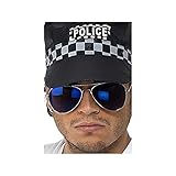 Smiffys - Verspiegelte Pilotenbrille Pornobrille Sonnenbrille Blau