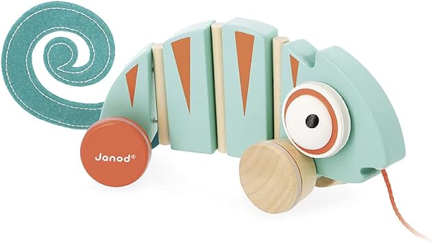 Janod Caméléon à tirer Tropik en bois Janod