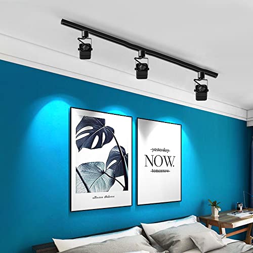 Eaglod 10W Dimmable Led Track Lighting Heads,H Type Track Lighting Rail Ceiling Spotlight, Linear Track Light Halo Type -4000K Daylight 120V For Accent Task Wall Art Lighting 36° 6 Pack (Black) #TOP7