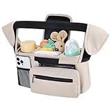 Accmor Universal Stroller Organizer with Insulated Cup Holder Detachable Phone Bag and Shoulder Strap,Stroller Bag Caddy Organizer Fits for Uppababy, Baby Jogger, Britax Strollers