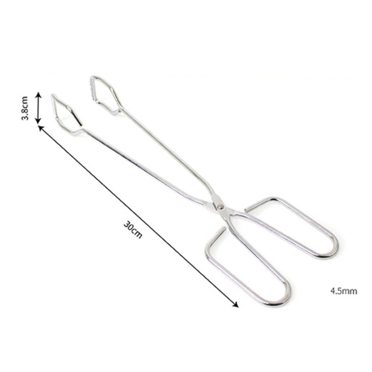 MAGICLULU 4 Pz Clip Di Carbone Pinze Per Piatti Asiatici Pinze Da Buffet All'aperto Pinze Per Alimenti Alla Moda Pinze Per Forbici Da Servizio Mini Frusta Griglia Acciaio Inossidabile Silver
