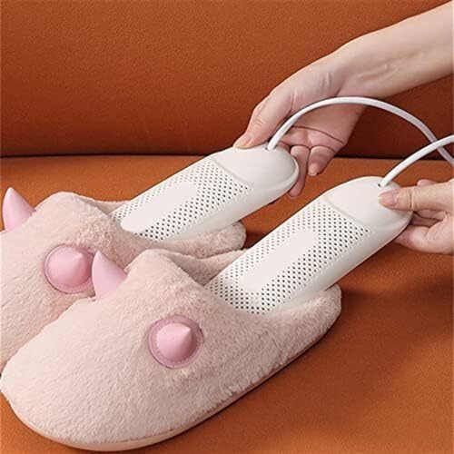 Efficient Boot Dryer with 3 Timing Settings - Fast Shoe Dehumidifier for Adults & Kids, White Foot Protector, Quick Drying Device for All Shoe Types