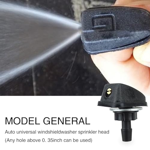 Gkmow GK239 Pack-2 Car Front Windshield Washer, Automotive Wiper Nozzles, 0.31 Inch Sprayer Head Replacement Parts thumb #2