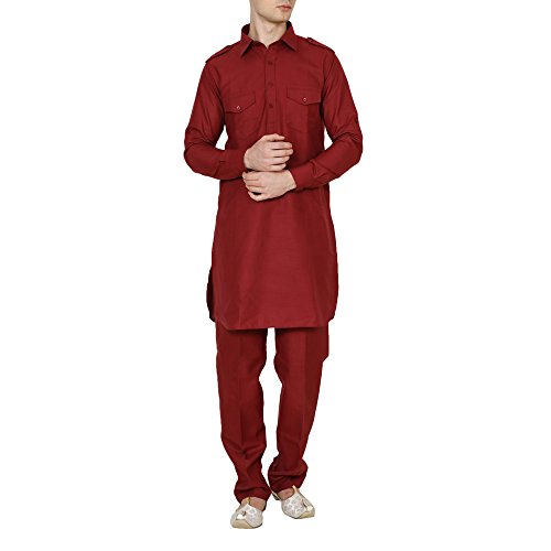 Traje Pathani de lino para hombre ideal para eventos de verano al aire libre