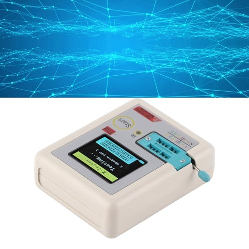 Image of Transistor Component Tester, Multifunction Automatic Calibration Graphic Display IR Decoder for Electronics Repair Hobbyists Black Rechargeable 1 Pack