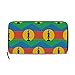 New Caledonia Flag pochette da donna in pelle lunga portafoglio porta carte di credito borsa