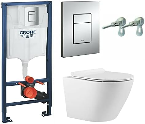Anas Grohe Frame 1.13 Concealed Cistern 38772001 Wc Frame with Co...