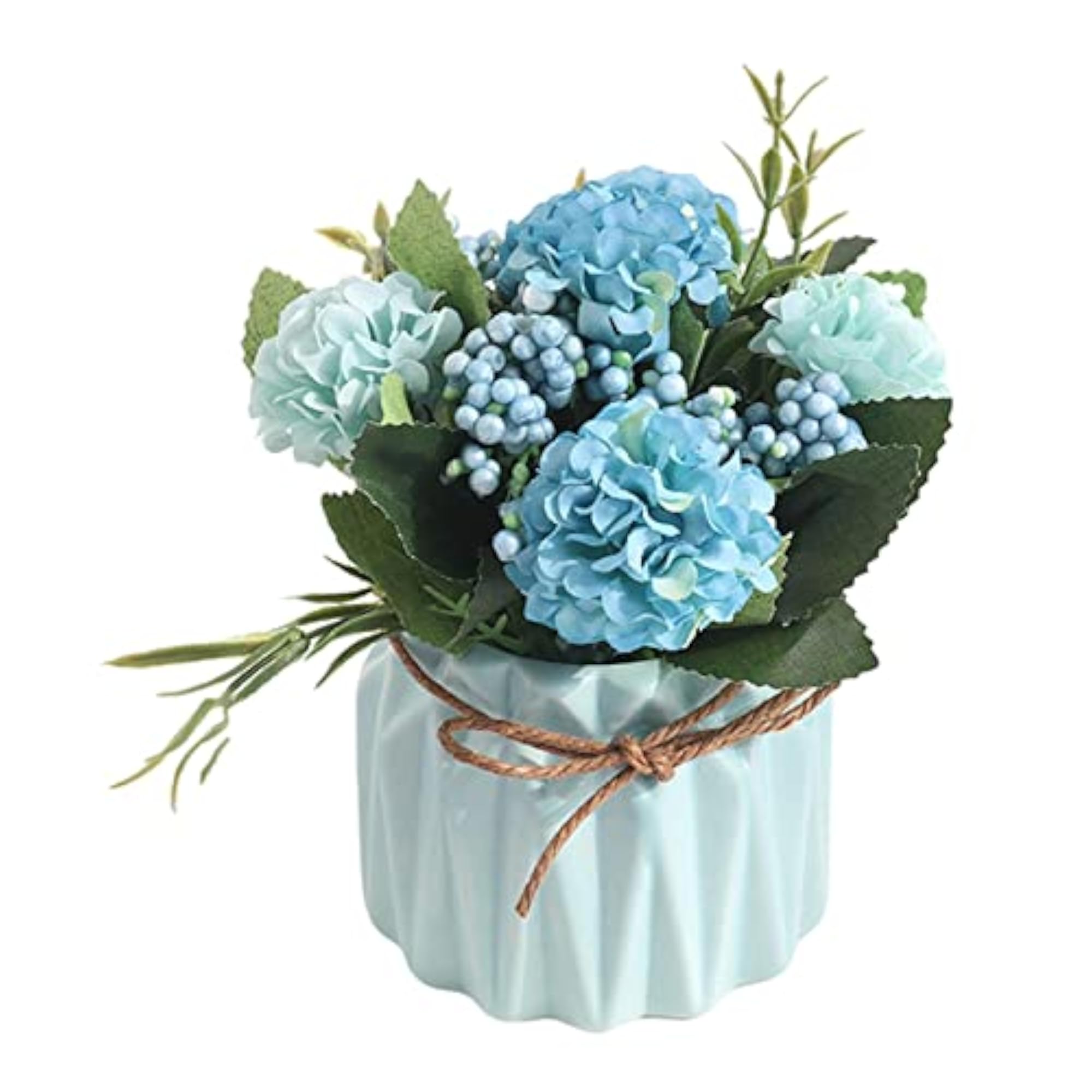 Mini Artificial Flower Fake Simulation Hydrangea Plant