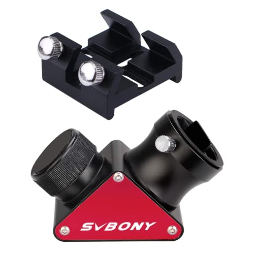 SVBONY SV188P Dielectric Mirror Star Diagonal and Universal Dovetail Base for Optical Telescope