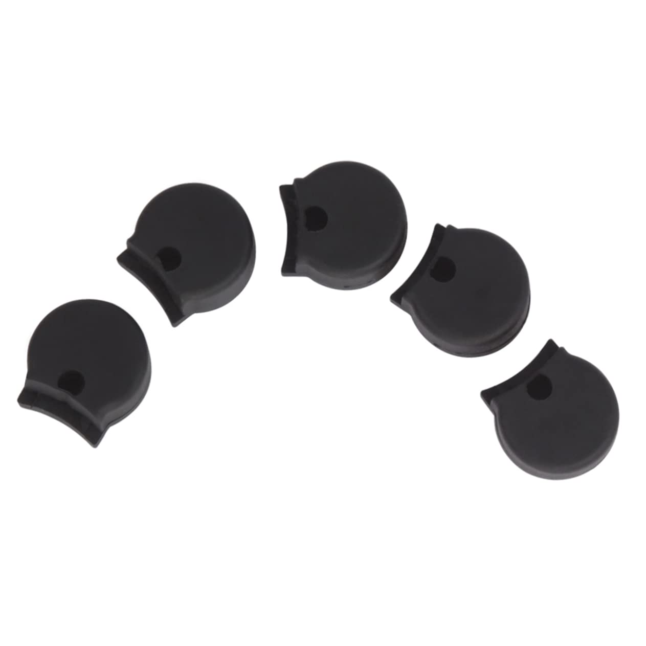 Yardwe 5 PCS Clarinet Thumb Rest Cushions Black Rubber Thumb Protector for Clarinet Durable Accessory Soft and Standard for Optimal Finger Position
