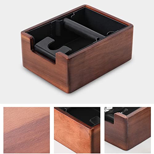 WGFOIP Coffee Knock Box, Wood ABS Iron Coffee Grounds Bin with Silicone Protective Rod and Anti Slip Foot Pads for Home Cafe Machine - Image 7