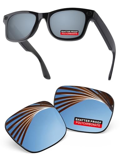 Image of PRO+ Polycarbonate Replacement Lenses Compatible with Ray-Ban Meta Wayfarer RW4006 & Gen 2 RW4012 50mm Sunglasses