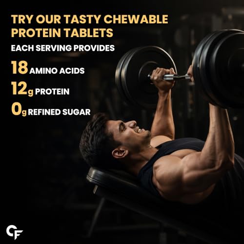 Image of Carbamide Forte Protein Chewable - 12g Whey Protein Per Serving | Whey Protein with 18 Amino Acids | No Refined Sugar | Tasty, On-the-Go Protein Tablets for Men & Women | 300 Tablets