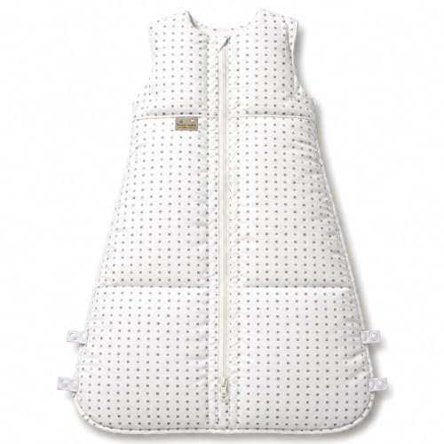 Set ARO Artländer Daunenschlafsack mit Stoffwindel Blaubär/Winterschlafsack längenverstellbar/Baby-Schlafsack mit Premiumdaunen