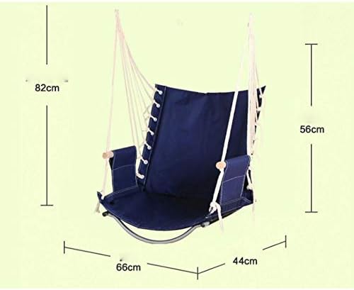 Safe and Versatile Hammock Chair with Wood Armrest, Indoor Outdoor Hanging Swinging for Home Bedroom,Patio,Yard, Garden