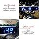 Motorrad Thermometer Instrumente, Universell Digital Motorrads Wassertemperaturzähler, Wasserdichtem Metallfühler Temperatursensor für Motorrad, mit Wassertemperaturanzeige (18MM Adapter)