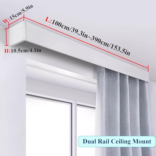 Tringle à rideau de plafond pour séparation de pièce et dressing - 3