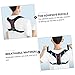 BELLIFFY Posture Correct Device Adjustable Back Brace with Durable PU Leather and Sponge Comfortable Spine Curve Support Suitable for Men Women