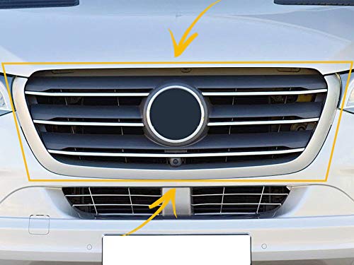 Lot de 5 garnitures de calandre avant en acier inoxydable chromé pour SPRINTER W907 2018+