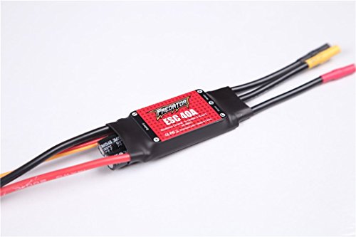 Predator Esc 40A With 3A Sebc Brushless Speed Controller For Rc Airplane (Xt60 Plug, 230Mm Cacble, Support 4S Battery) #TOP3