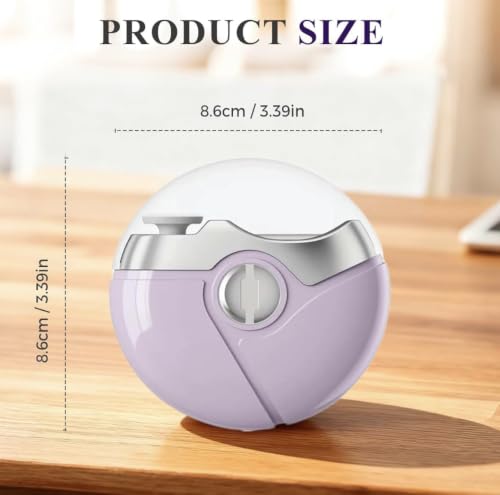 2026 Upgraded 2 in 1 Electric Polishing Automatic Nail Clipper & Trimmer with 2 Adjustable Speeds - Portable Electric Fingernail Trimmer for Seniors and Adults (Purple)