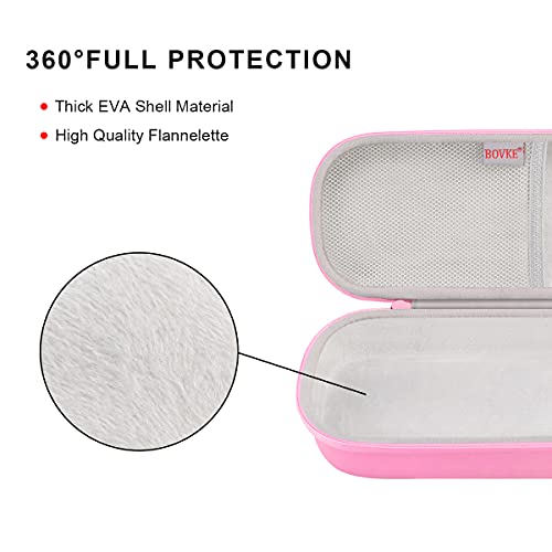 Bovke Travel Carrying Case Compatible With 3M Littmann Classic Iii, Lightweight Ii S.e, Mdf Acoustica Deluxe Stethoscope, Extra Room For Medical Scissors Emt Trauma Shears And Led Penlight, Pearl Pink #TOP3