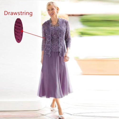 Women's 2 Piece Mother of The Bride Dresses with Jacket Mother of The Groom Dresses for Wedding Guest Dress2