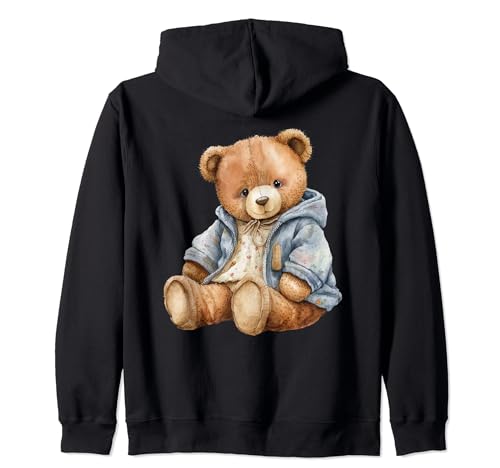 Lindo oso de peluche divertido diseño unisex hombres mujeres niños camiseta Sudadera con Capucha
