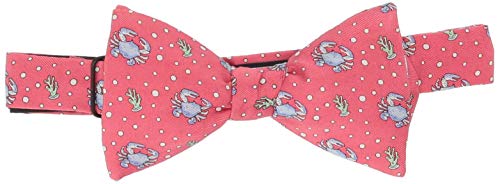 vineyard vines Men\'s Novelty Bow Tie, Crab Raspberry, One Size