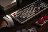 8BitDo Mysz retro R8 ze stacją ładującą, czujnikiem optycznym PAW 3395 DPI 26 000, bezprzewodowa mysz z częstotliwością odpytywania 4K, programowalnymi przyciskami i mikroprzełącznikami Kailh Sword GM