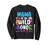 Mama of the Wild One Ocean 1er Birthday Sea Life Animal Sudadera