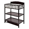 Baby Changing Table Nursery Station – w/Storage Nursery, Change Pad and Safety Rails & Strap for Changing Diaper…