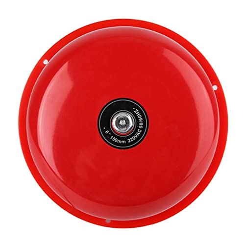 Campana Eléctrica de Acero Al Carbono con Sonido de 95 DB, Anticorrosivo, Vida útil Larga, Pared/techo Instalable, Opciones de 12V/24V/220V, Recubrimiento de Superficie de (220V)