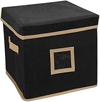 Vouch Storage Box Square, Foldable Organizer with Lid, Storage Container, Plain, Small Size (25 x 25 x 25 cm)- Pack of 1...