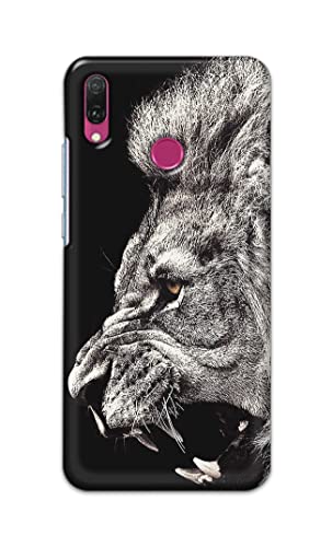 Image of Roaring Lion Hard Back Case Cover for Huawei Y9 (2019), JKM-LX1, JKM-LX2, JKM-LX3, JKM-AL00 /JKM-TL00 Back Cover -(J5) VNS2225