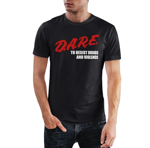 Dare Retro 90s 00s T-Shirt to Resist Drugs and Violence...