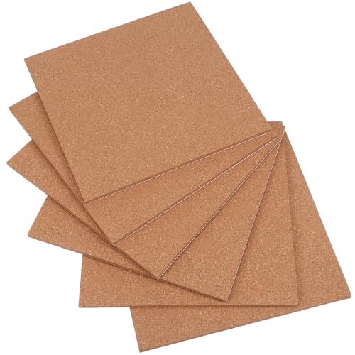 SHINEOFI Tableros de Corcho Cuadrados Autoadhesivos para Anuncios Superficie Fácil para Chinchetas, Ideales para Oficina, Hogar y Decoración Natural
