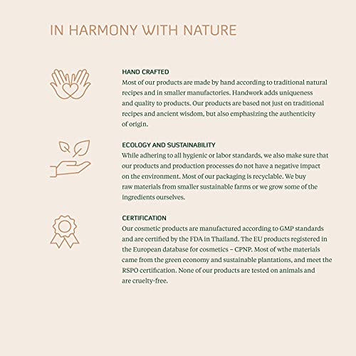 Foto von BODHI Kräuterstempel 200g, Thai Spa Herbal Compress, für Thai Traditionel Massagen und tiefer Entspannung, hergestellt in Thailand, 100% natürlich