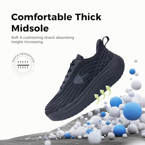 PERSOUL Wide Toe Box Shoes Women Arch Support Walking Sneakers Comfoty Orthotic Tennis Running Shoes for Plantar Fasciitis Bunions US 6-113