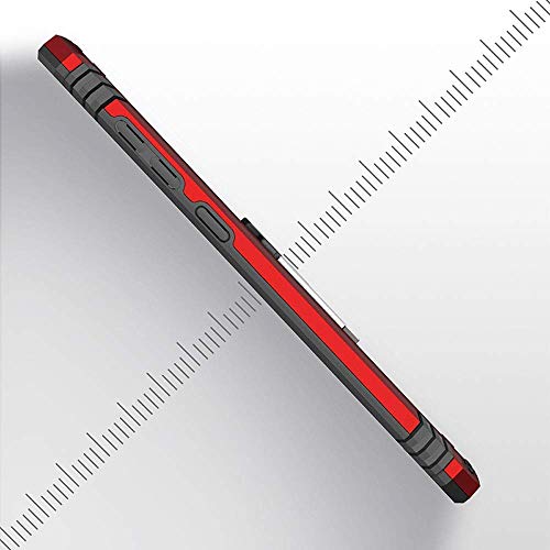 Image of Spazy Case Vivo U10 / Vivo Y17 Heavy Duty Dual Layer Hybrid Shockproof Armor Defender Case with 360 Degree Metal Rotating Finger Ring Holder Case Designed for Vivo U10 / Vivo Y17 - (Black)