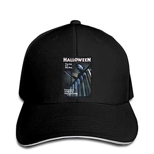 FOMBV Basebollkeps halloween film bra skräck tecknad män unisex snapback hatt toppad justerbar vardaglig hiphop rolig utomhussport solhatt present