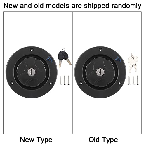 Image of Freshwater Inlet Lockable Leakproof Water Filler Cap with 2 Keys for RV Caravan Motorhome