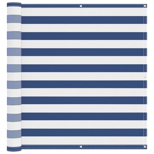 Brise-vue pour balcon résistant au vent opaque anthracite 75x300 cm en tissu